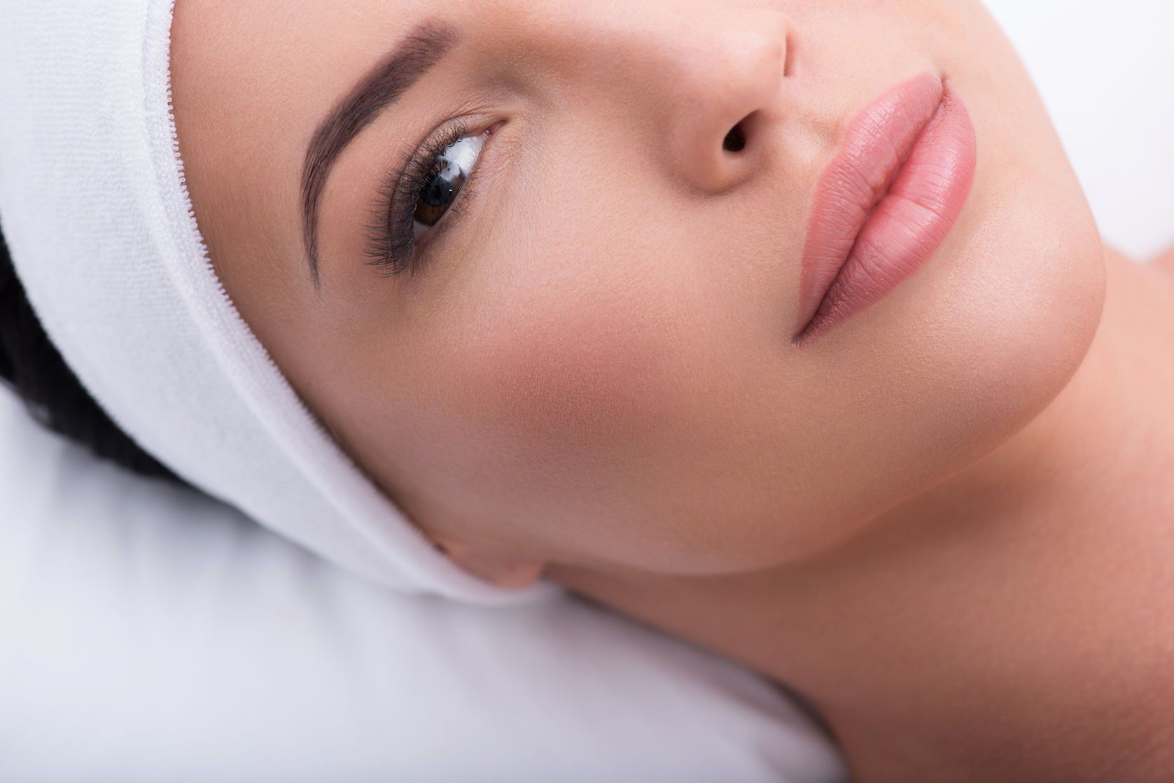 Beauty treatment client