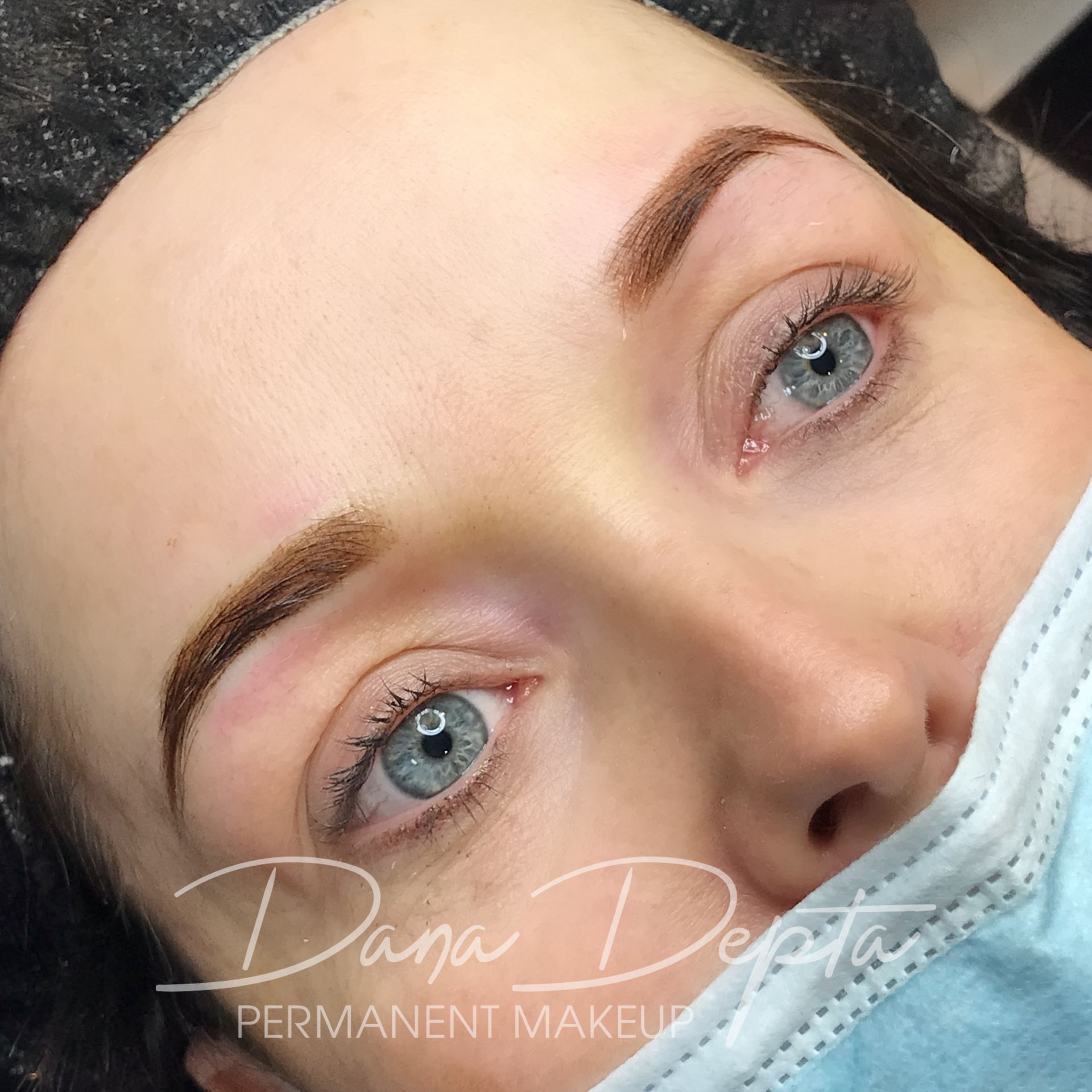Powder brows done by Dana Depta Permanent Makeup, London