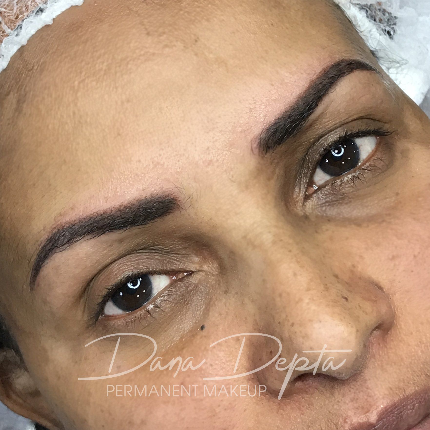 Powder brows done by Dana Depta Permanent Makeup