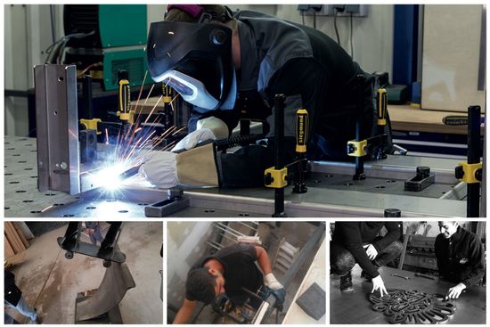 Visualizar Trabajos Realizados empleado de cerrajeria artistica llopis soldando