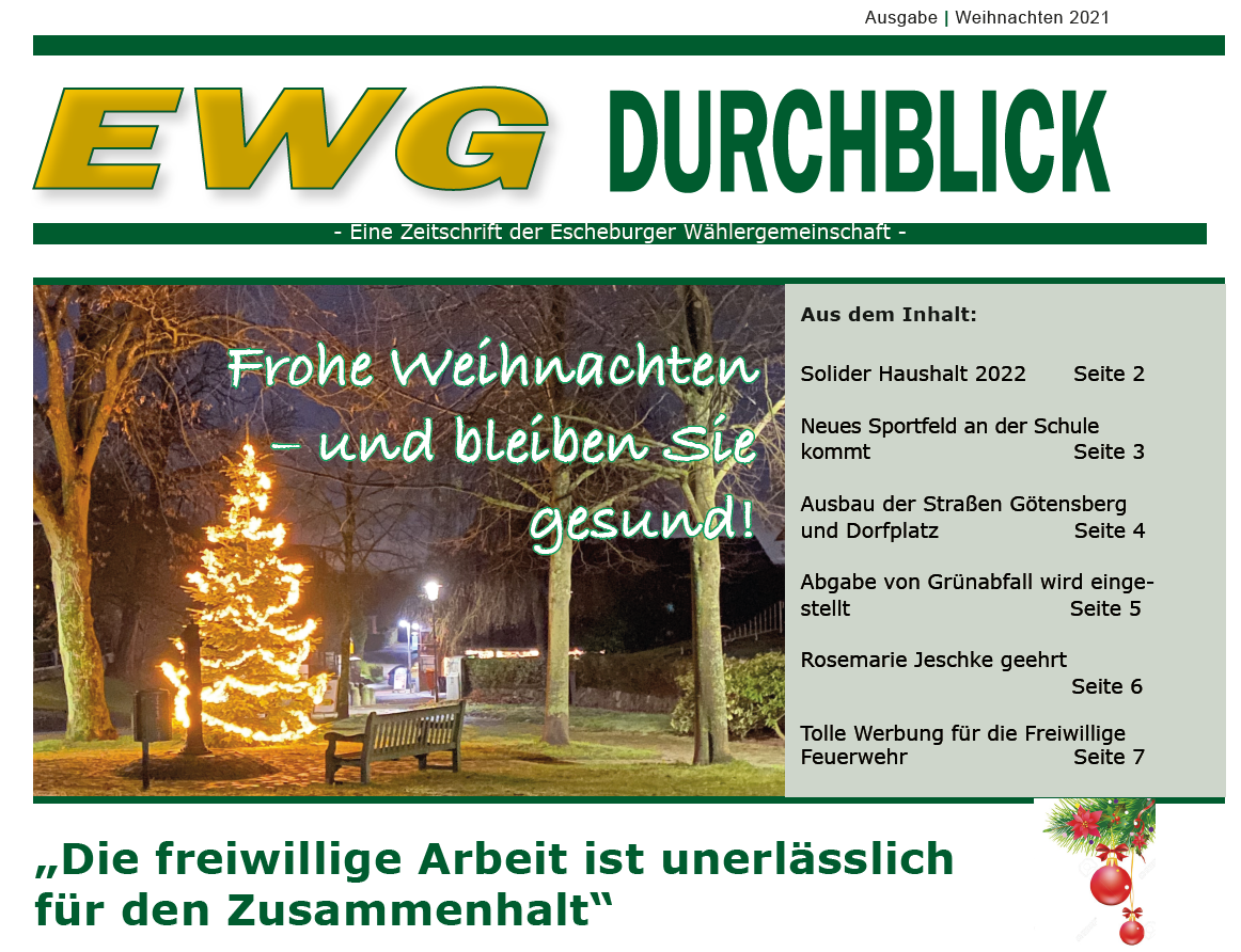 Durchblick der Escheburger Wählergemeinschaft