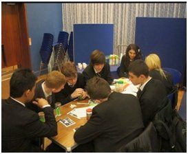 Students taking part in a workshop