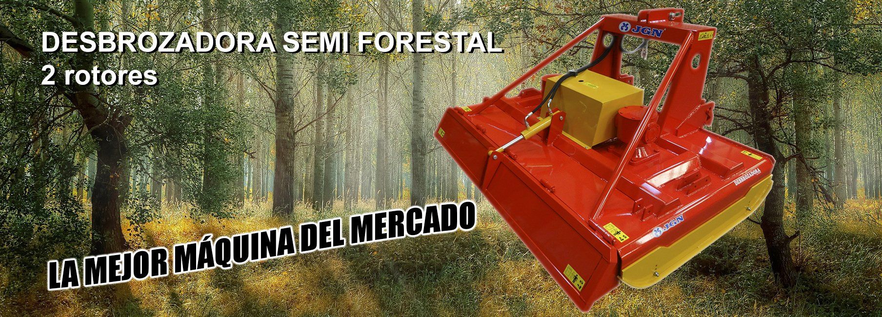 Desbrozadora 2 rotores TRACTOR AGÍCOLA