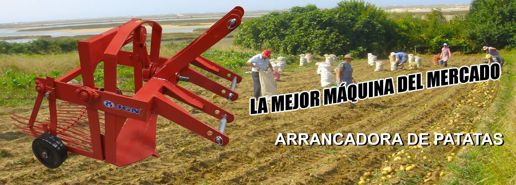 Arrancadora de patatas tubérculo