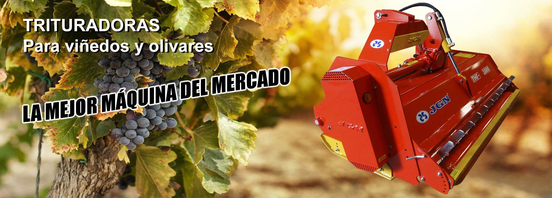 Trituradora Viña Viñedos Olivares Oliva