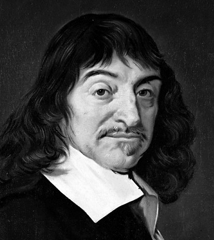 Frans Hals: René Descartes, 1648 (Ausschnitt, sw)