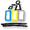 Symbolgrafik Abfalltrennung