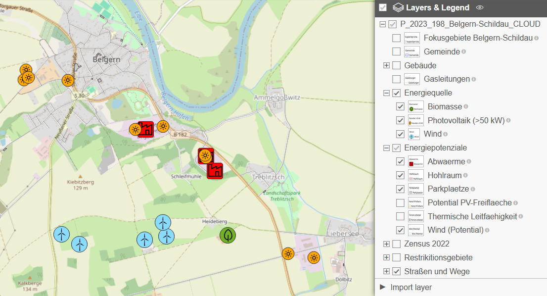 BCC WebGIS Energiequellen und Potenziale