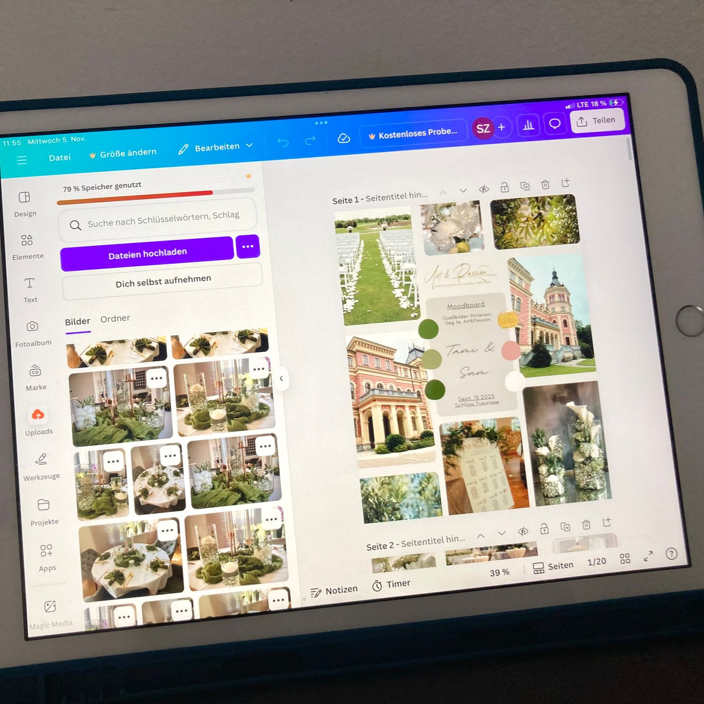 Eventdesign Moodboard