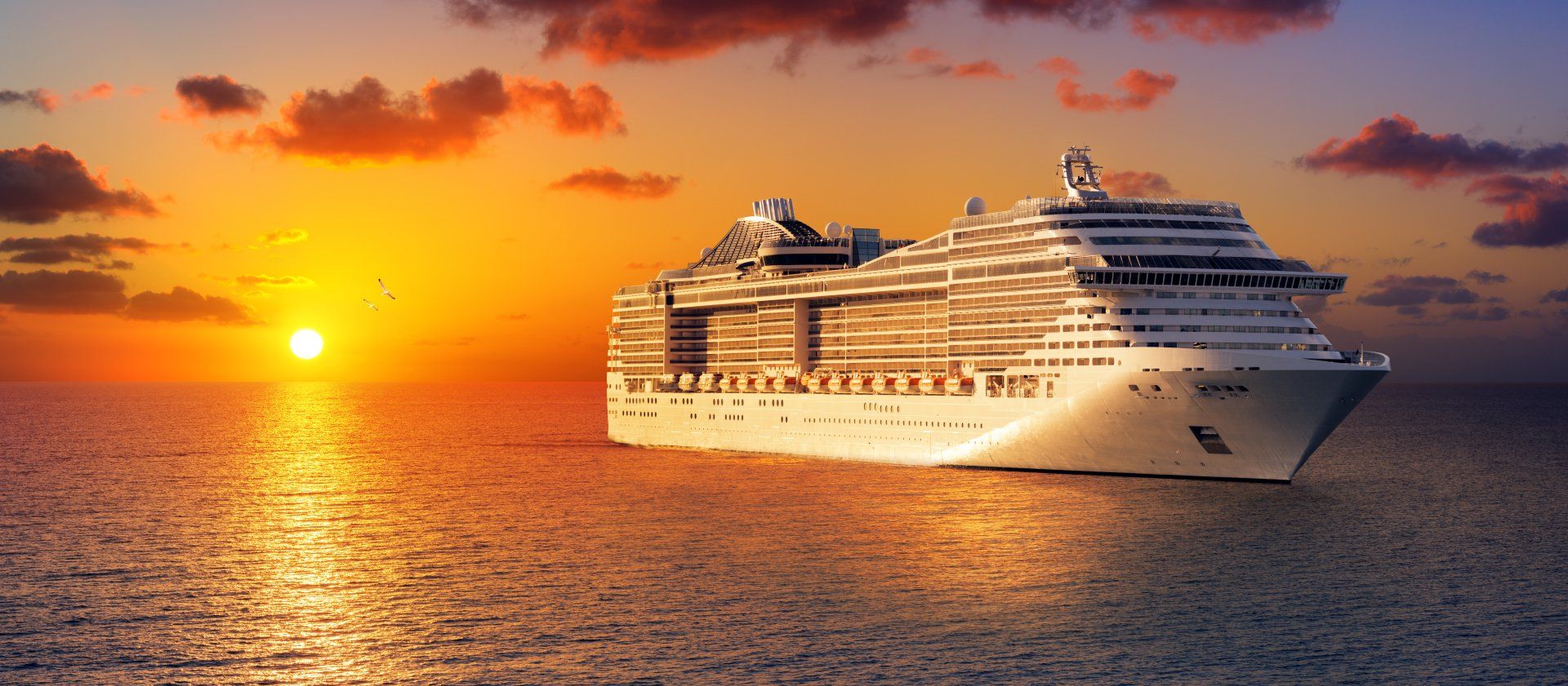 Enjoy a romantic cruise at sunset.