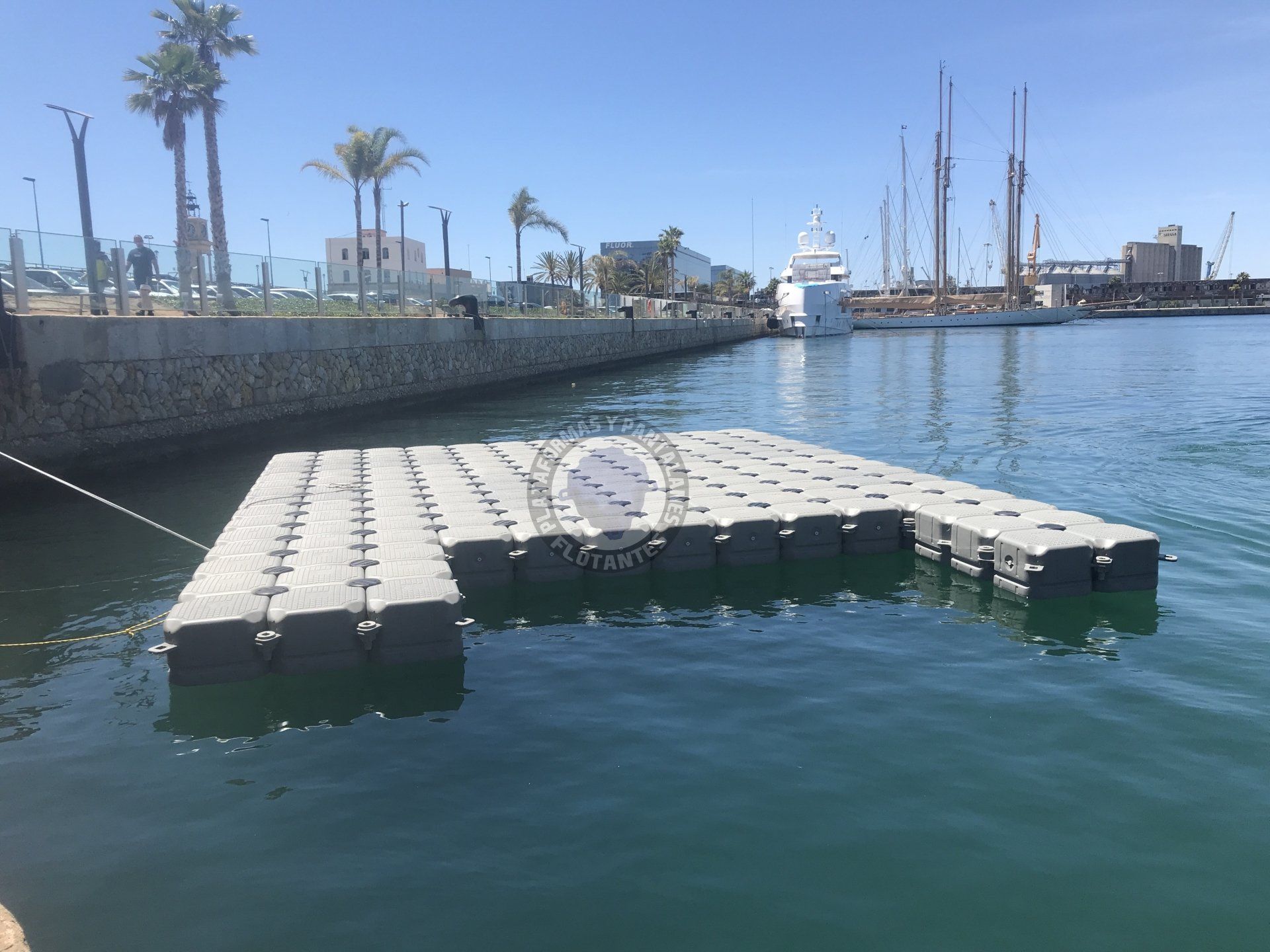 Plataforma flotante de trabajo