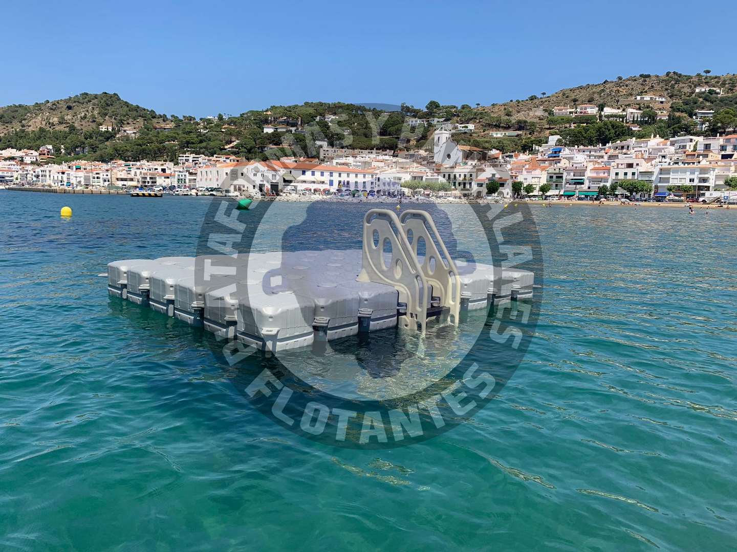 Plataforma flotante de baño