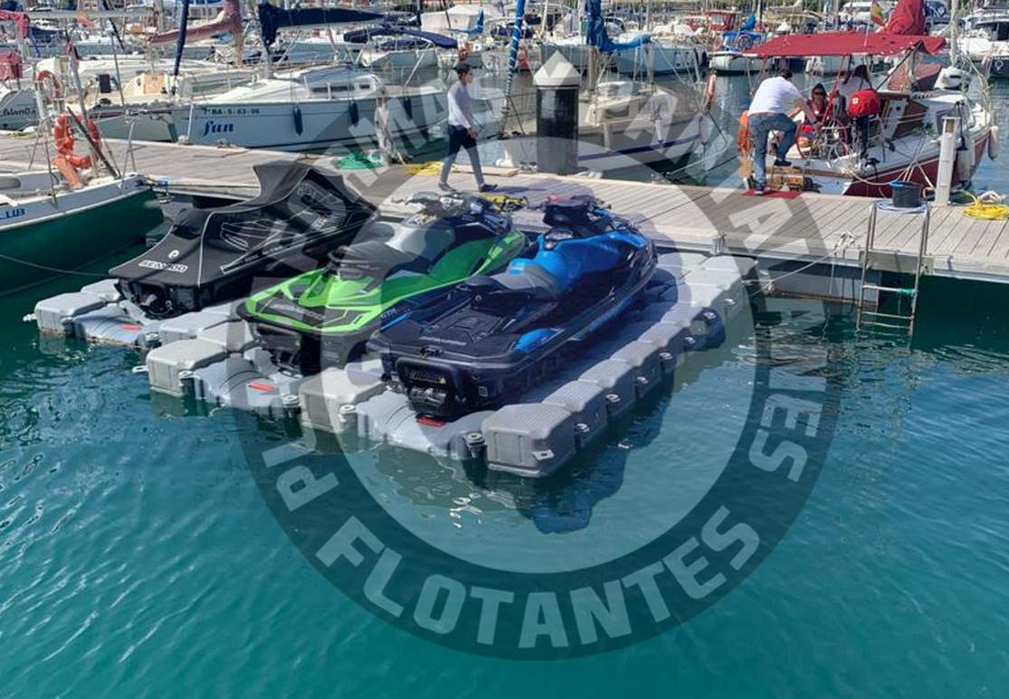 plataforma flotante moto