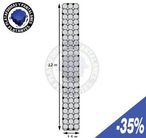 Oferta Pantalán flotante 12 m x 1,5 m Oferta Pantalán flotante 12 m x 1,5 m