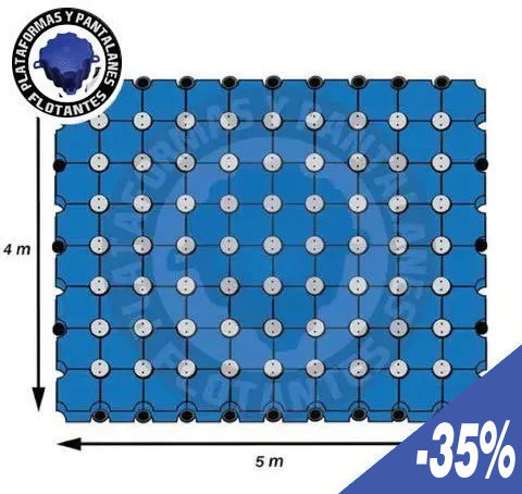 Oferta Plataforma flotante 4 m x 5 m plataforma flotante segunda mano