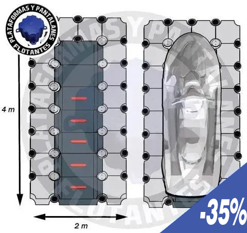 Oferta Plataforma de moto de agua de 4m de eslora Oferta Plataforma de moto de agua de 4m de eslora