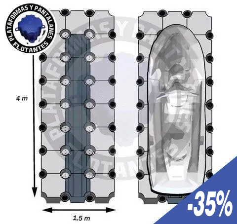 Oferta Plataforma moto de agua de 4m de eslora Oferta Plataforma moto de agua de 4m de eslora
