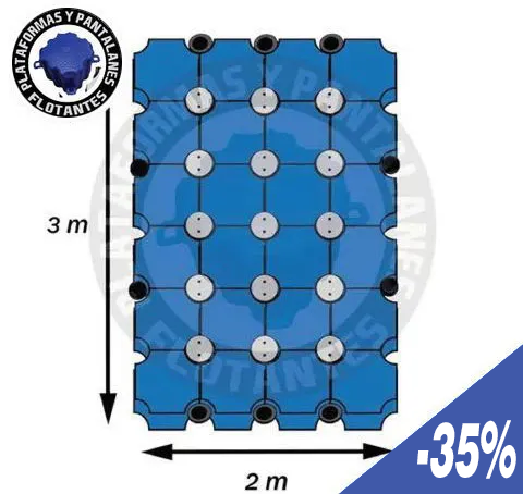 OFERTA: Plataforma o Pantalán flotante de 3x2 OFERTA: Plataforma o Pantalán flotante de 3x2