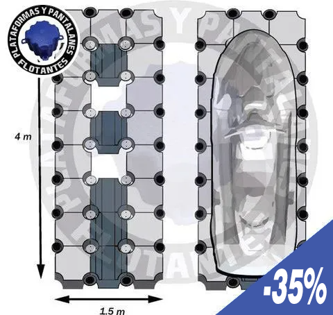 Oferta Plataforma moto de agua de 4m de eslora Oferta Plataforma moto de agua de 4m de eslora