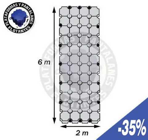 OFERTA: Pantalán flotante de 6x2 OFERTA: Pantalán flotante de 6x2