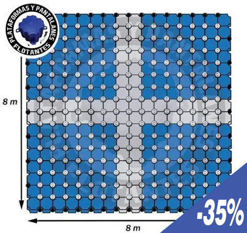 OFERTA: Plataforma o Pantalán flotante de 8x8 OFERTA: Plataforma o Pantalán flotante de 8x8
