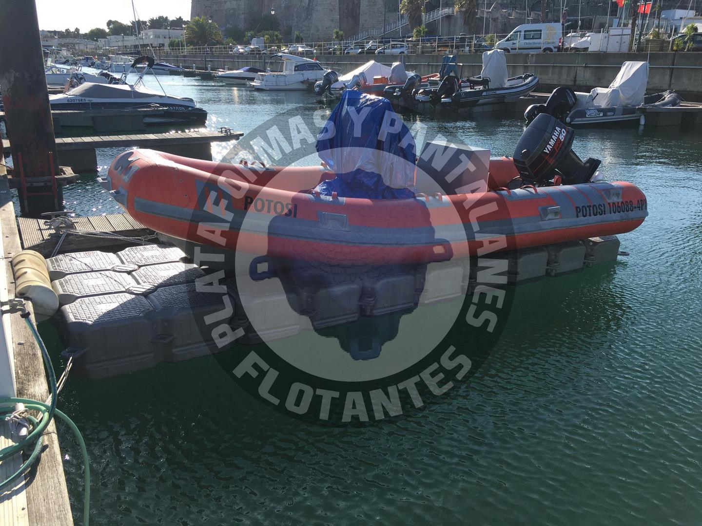 Plataformas flotantes embarcaciones de 4,5 m