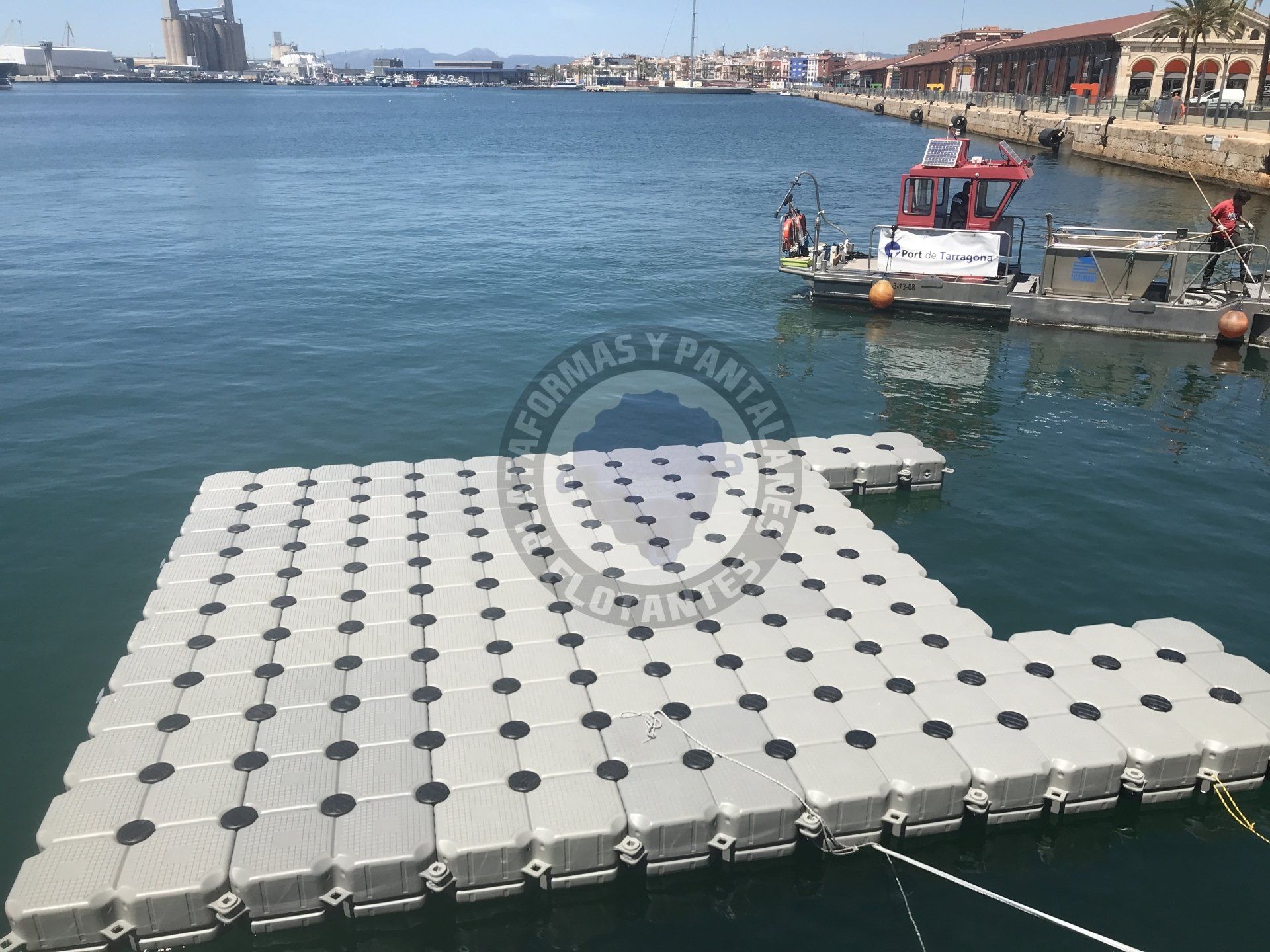 Plataforma flotante para eventos
