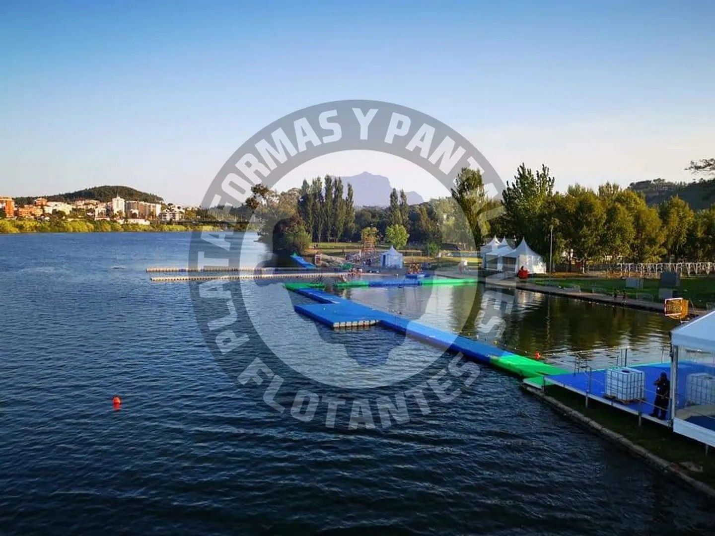 piscina flotante modular