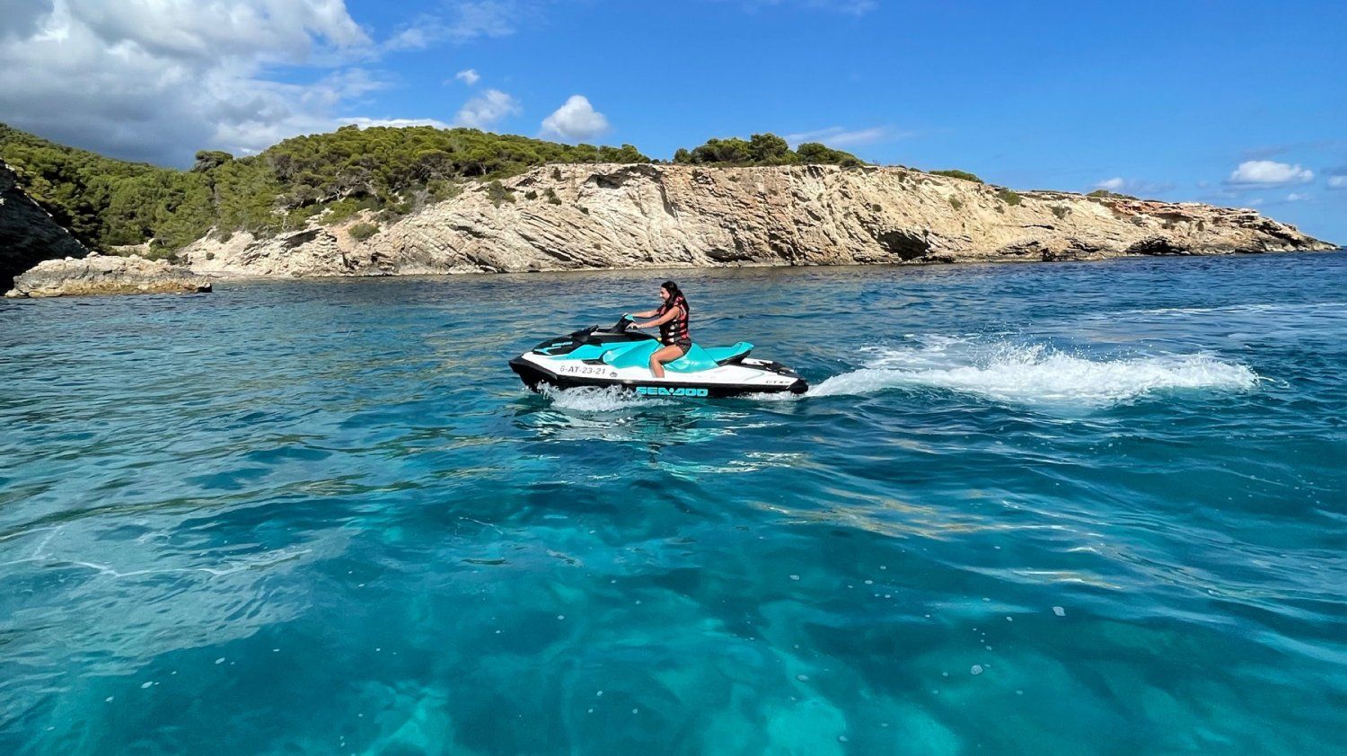 ruta en moto de agua