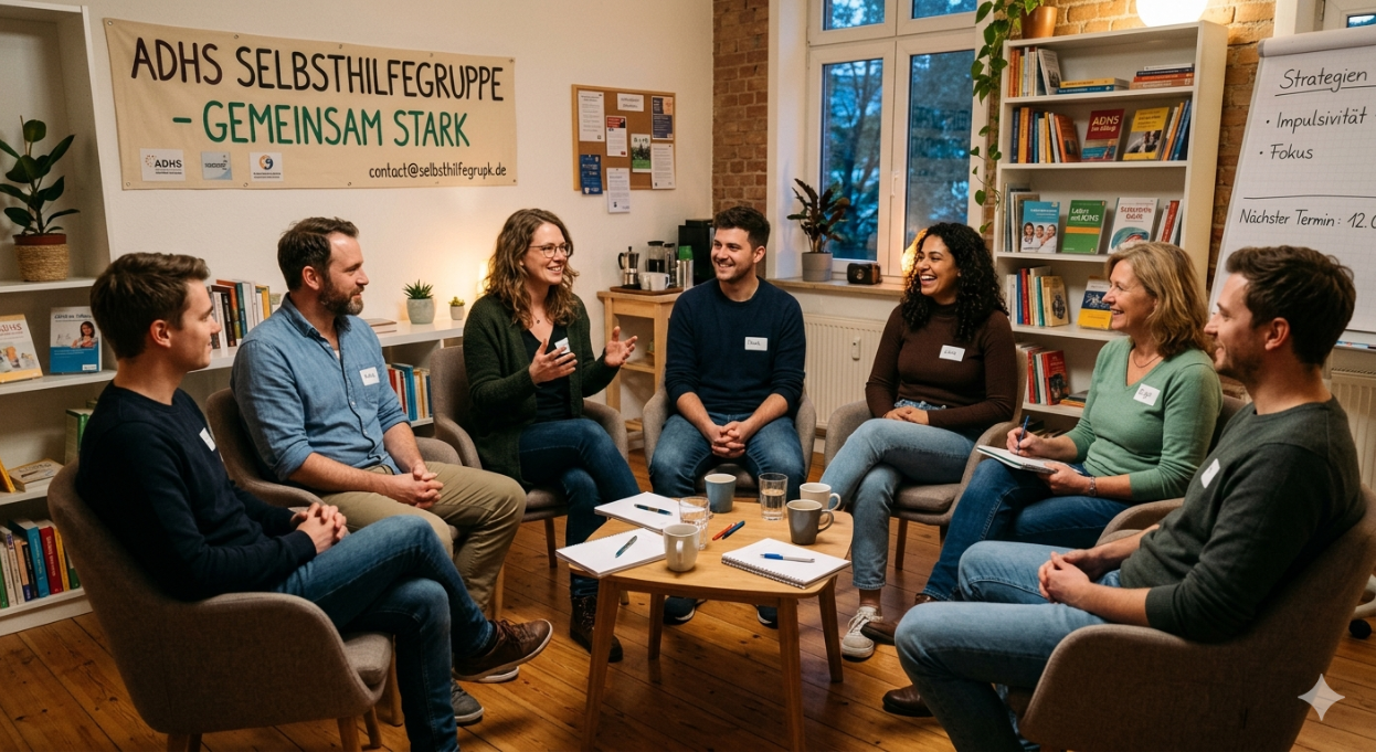 ADHS Selbsthilfegruppe im Gespräch