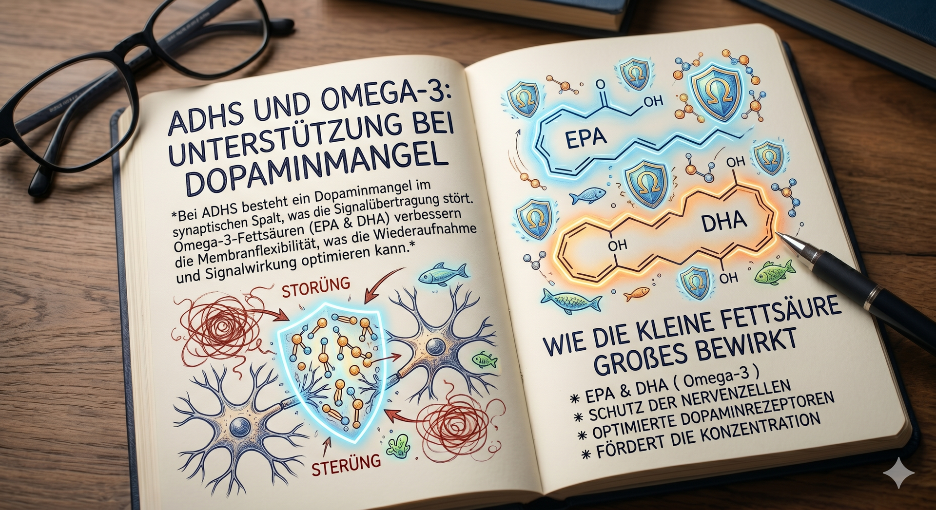Omega3-Dopaminmangel
