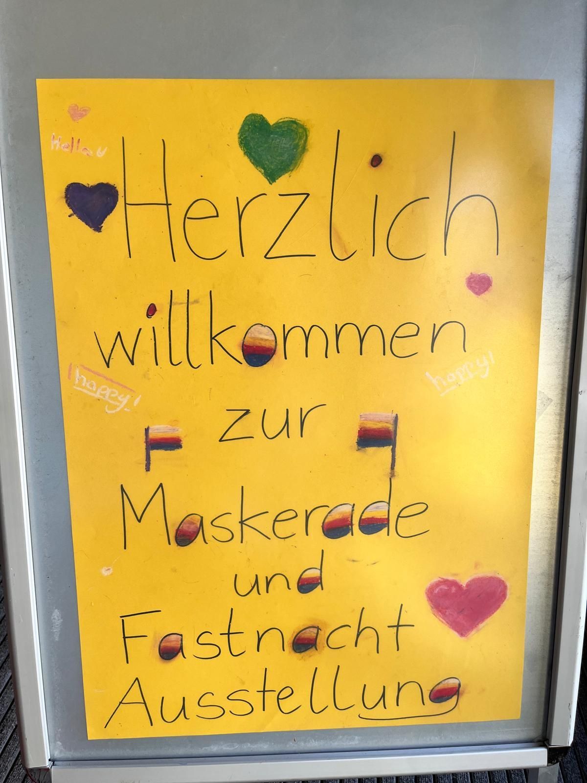 Plakat Ausstellung Maskerade und Fastnacht