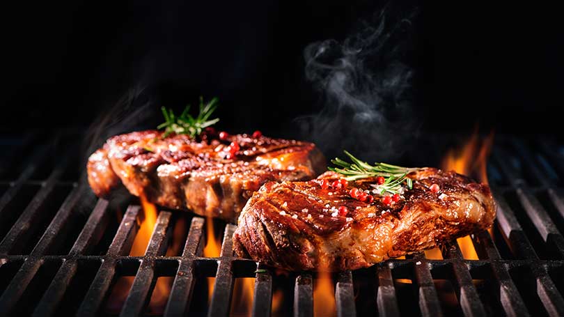 Cholesterinarmes Fleisch vom Texas Longhorn Cholesterinarmes Fleisch vom Texas Longhorn