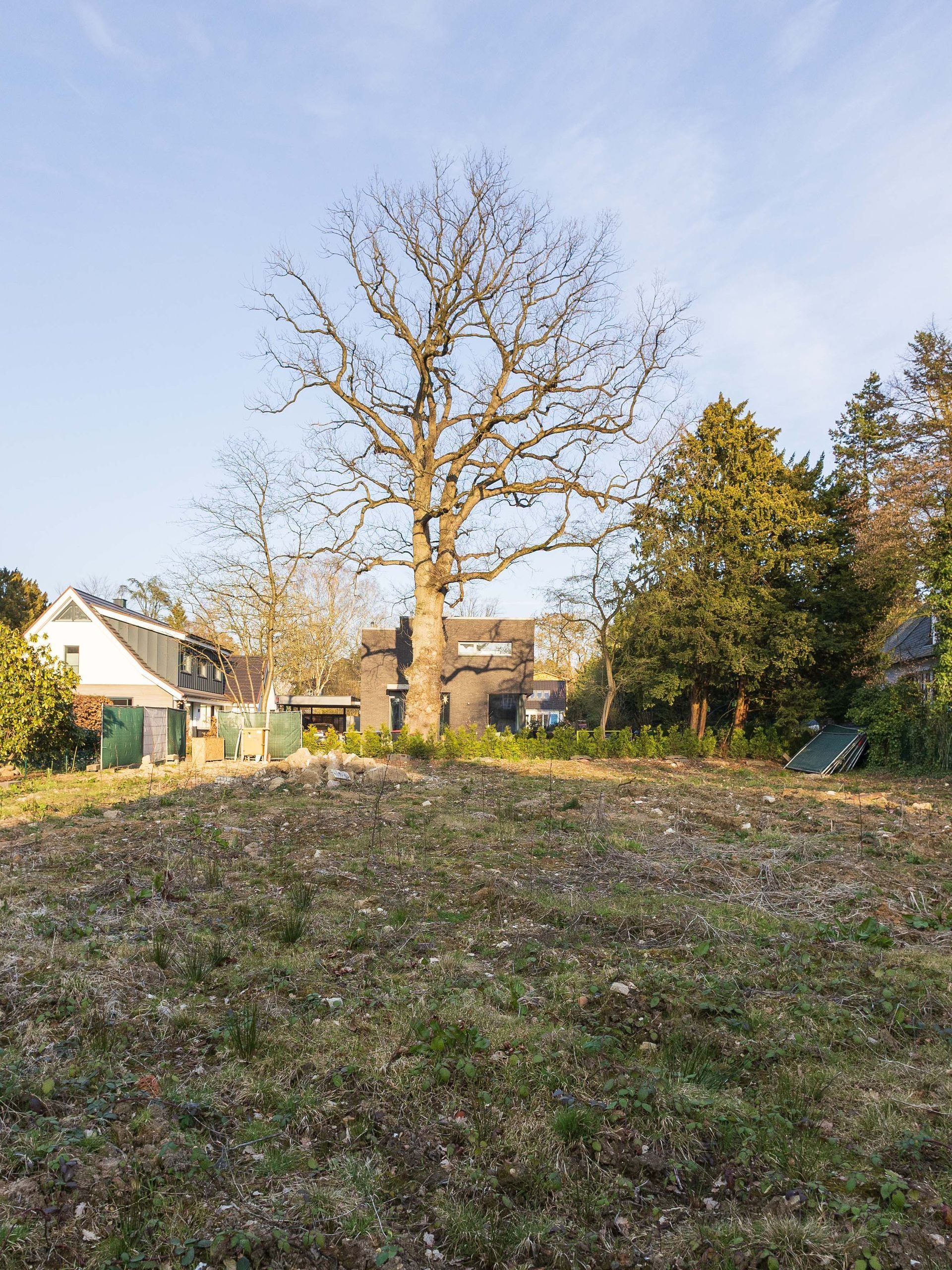 Herkömmliches Foto eines Grundstücks