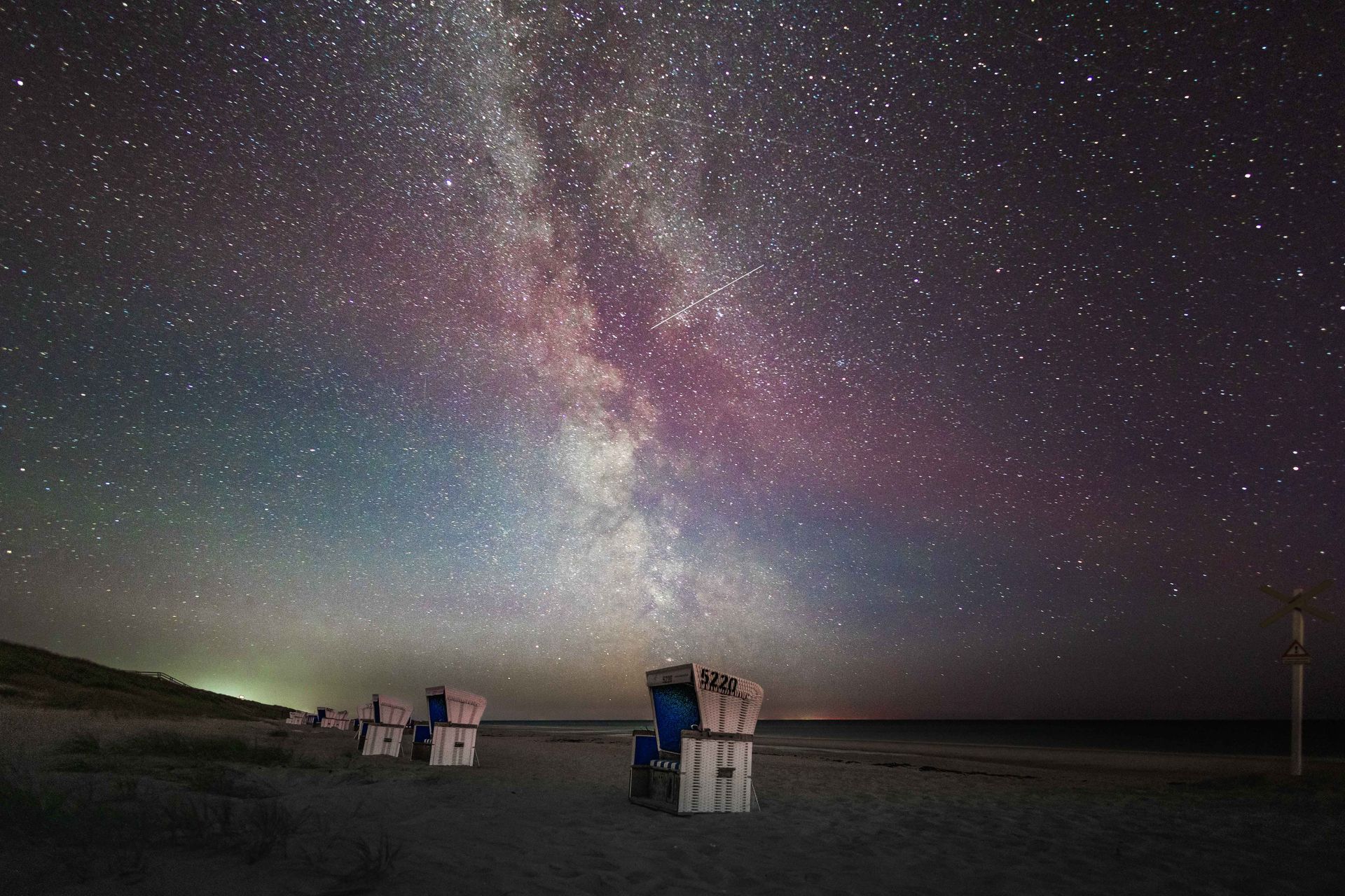 Foto der Milchstrasse auf Sylt