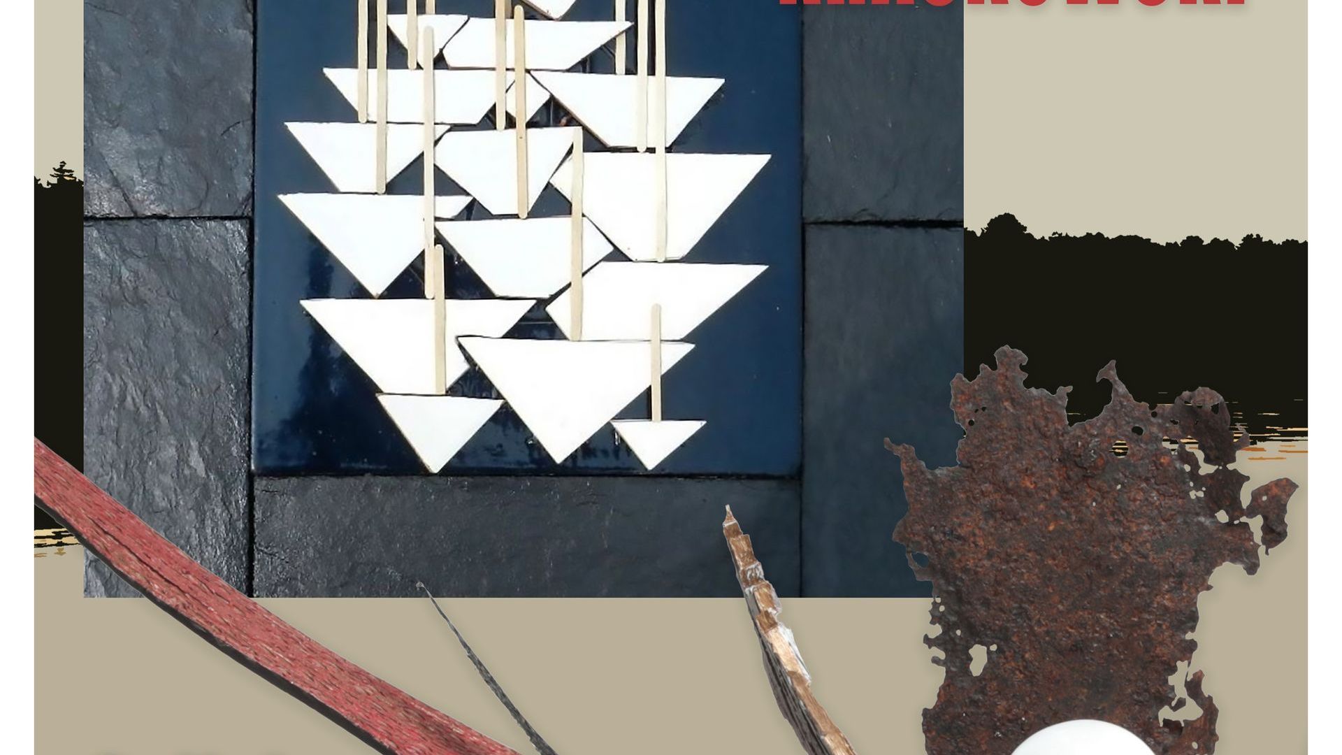 Flyer de l'exposition Balade maritime par Guilaine Vertueux et Marc Kraskowski à Dieppe (76)