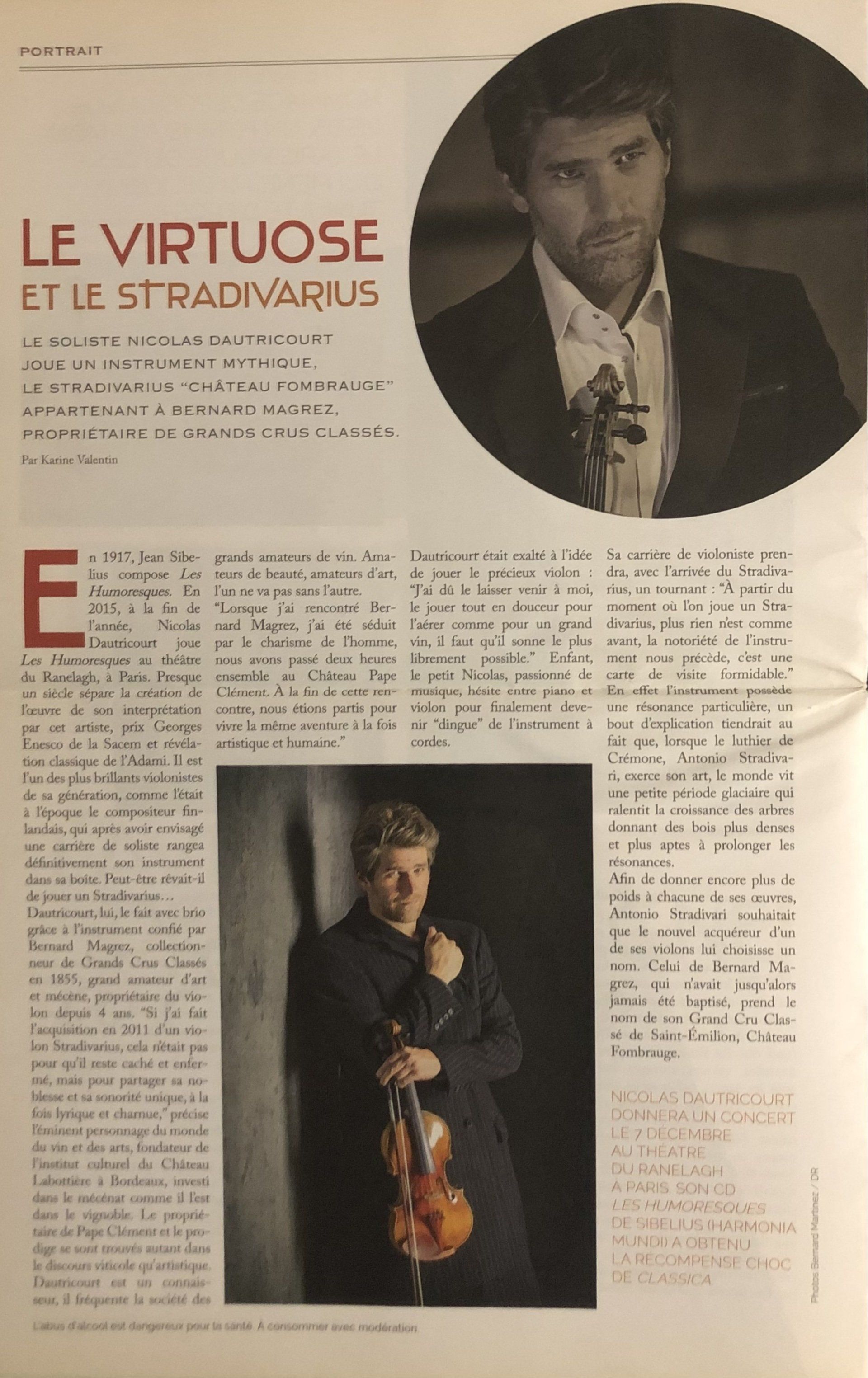 Nicolas Dautricourt et le Stradivarius