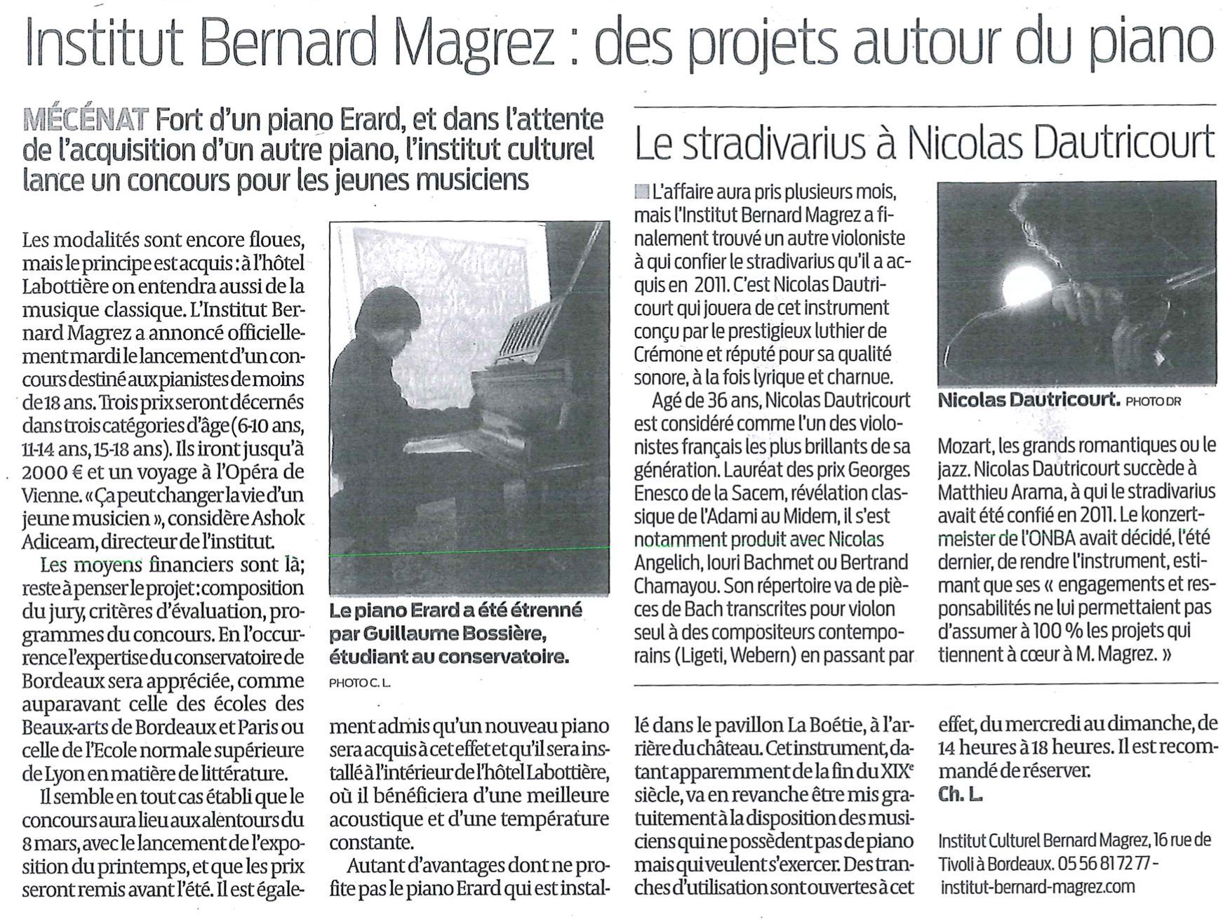 Nicolas Dautricourt et le Stradivarius