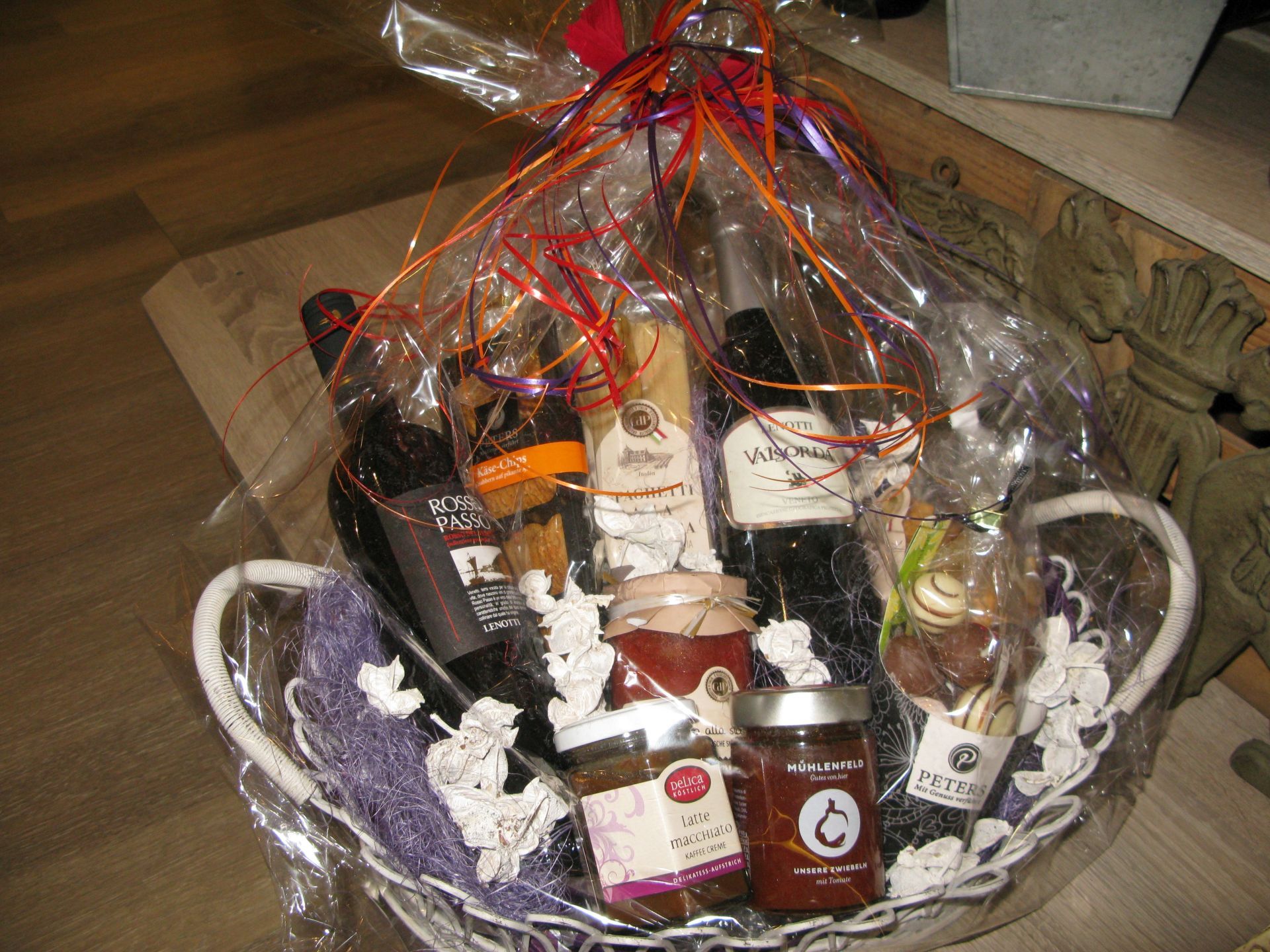 Geschenkkorb - Präsentkorb - Wein & Feinkost - Geschenkideen