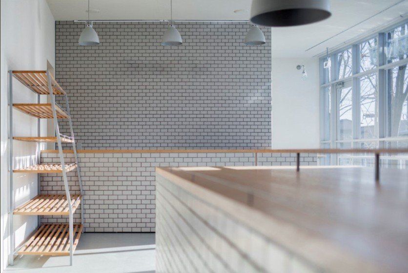 mostrador y dispensador