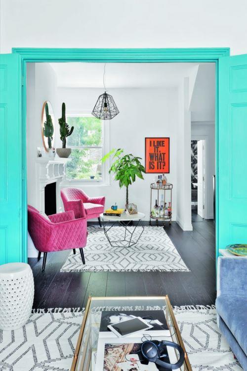 Combinación de contraste con el azul Combinacion de contraste con el azul