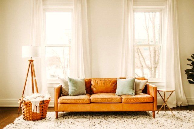 Decoracion de interiores en color naranja