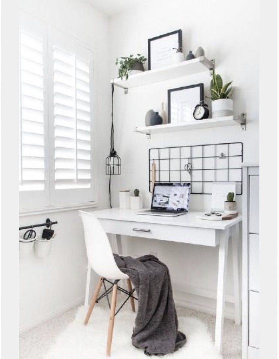 Escritorio en estilo nórdico. Inspiración al Cuadrado Escritorio en estilo nórdico. Inspiración al Cuadrado