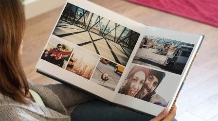 Álbum digital de fotos de viaje impresas