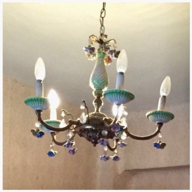 Restauracion de chandelier antiguo por Inspiracion al Cuadrado