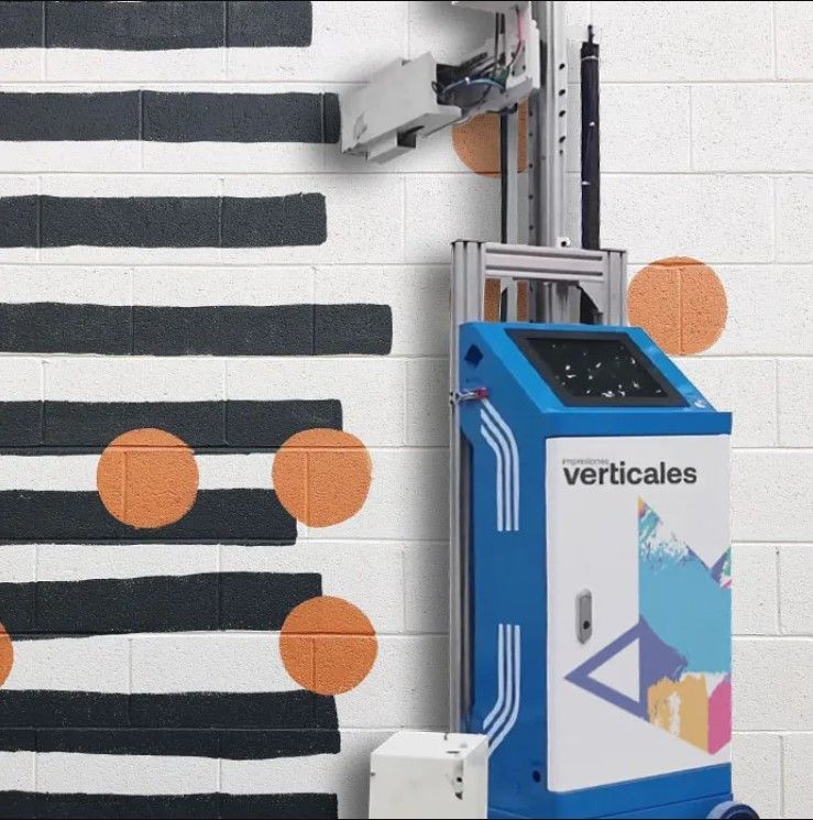 Impresión vertical con impresoras de pared Impresion vertical con impresoras de pared
