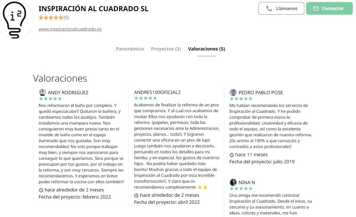 Opiniones sobre Inspiracion al Cuadrado en Homify Opiniones sobre Inspiracion al Cuadrado en Homify