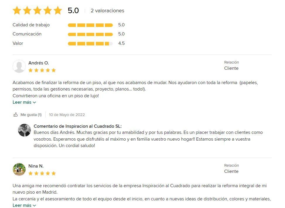 Opiniones sobre Inspiracion al Cuadrado en Houzz Opiniones sobre Inspiracion al Cuadrado en Houzz