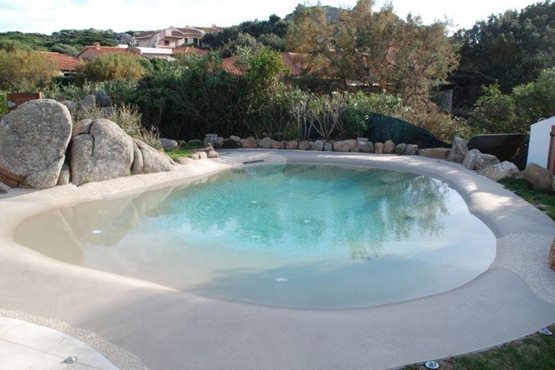 Piscina de arena: una playa privada en tu jardín Piscina de arena: una playa privada en tu jardin