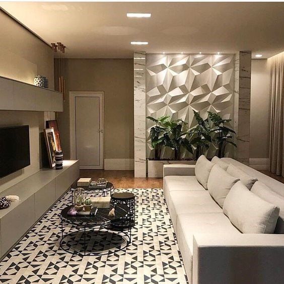 Iluminacion ambiental con focos empotrados en el techo